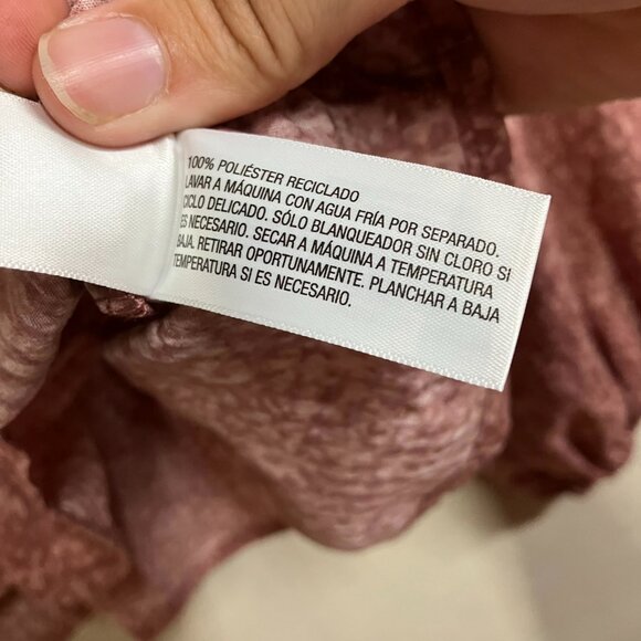 NWT Universal Thread Women's Size Large Mauve Floral Balloon Long Sleeve Blouse - Picture 6 of 13